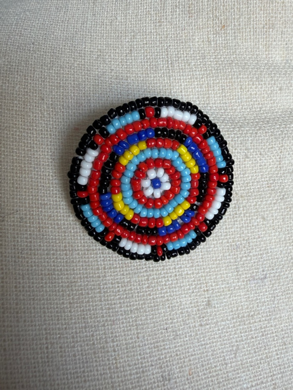 Multicolor Western Beaded Brooch
